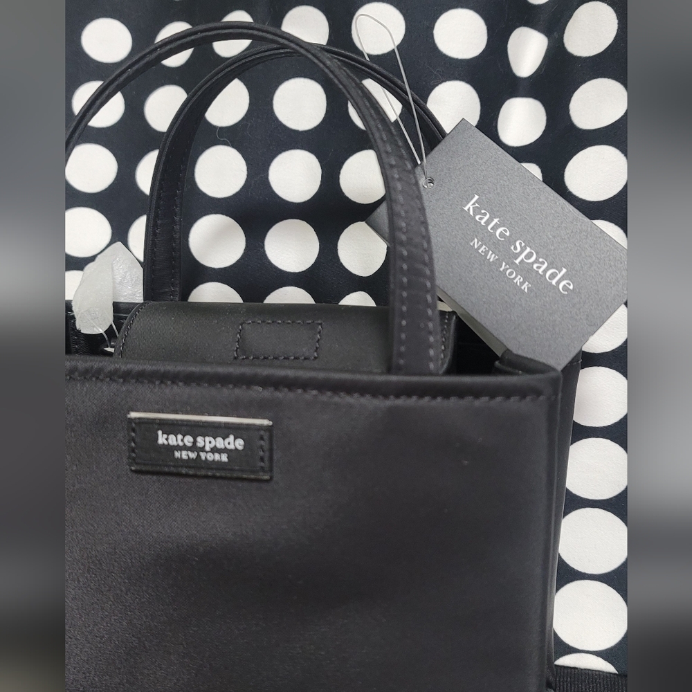 Kate Spade Sam Icon Ksnyl Mini Tote KL193 Blk NWT - Picture 6 of 13